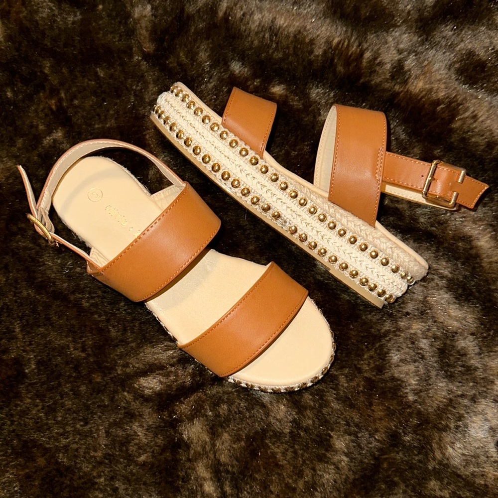 Olivia + Kate studded platform espadrilles
